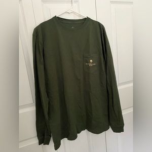 Men’s large green long sleeve Southern Shirt tshirt